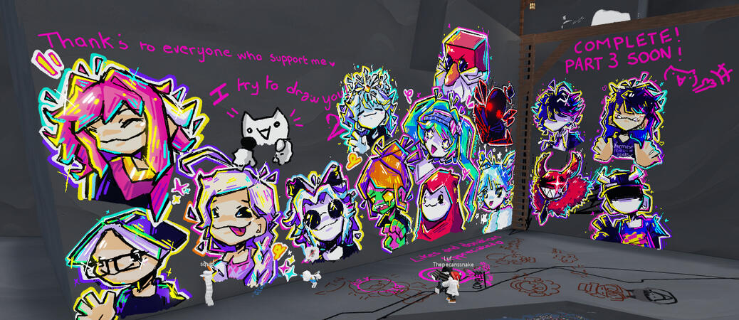 Wall of ppl 2 Live drawing youtube